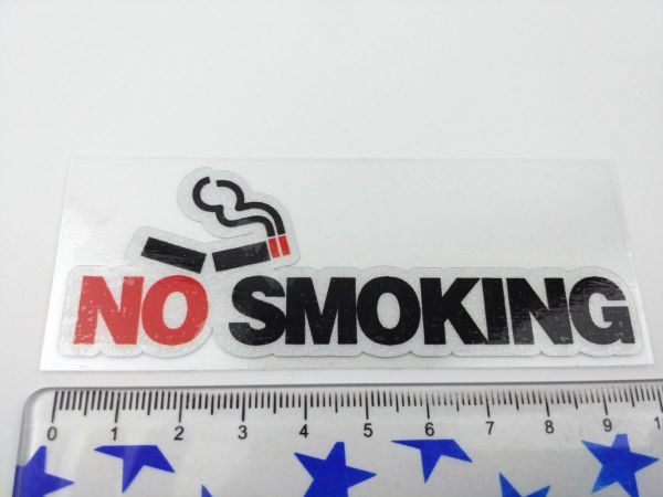 バイク 車用 NO SMOKINGシール 禁煙 防水ステッカー 切り抜き_画像3