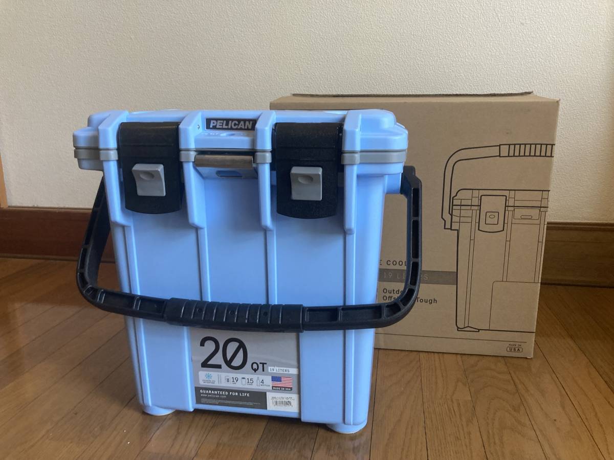 大流行中! 新品未使用 Pelican Elite Cooler 20QT LIGHT BLUE/GRAY