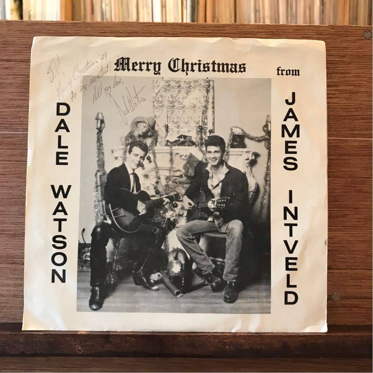 JAMES INTVELD.DALE WATSON Green Vinyl 7inch Merry Christmas ロカビリー_画像1