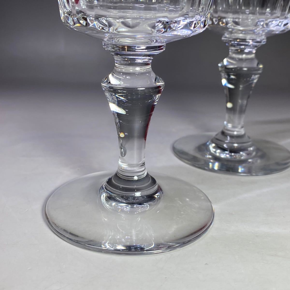 Baccarat バカラ パルメ ワイングラス クリスタルグラス テーブルウェアー 食器 ペア 1客キズあり_画像5