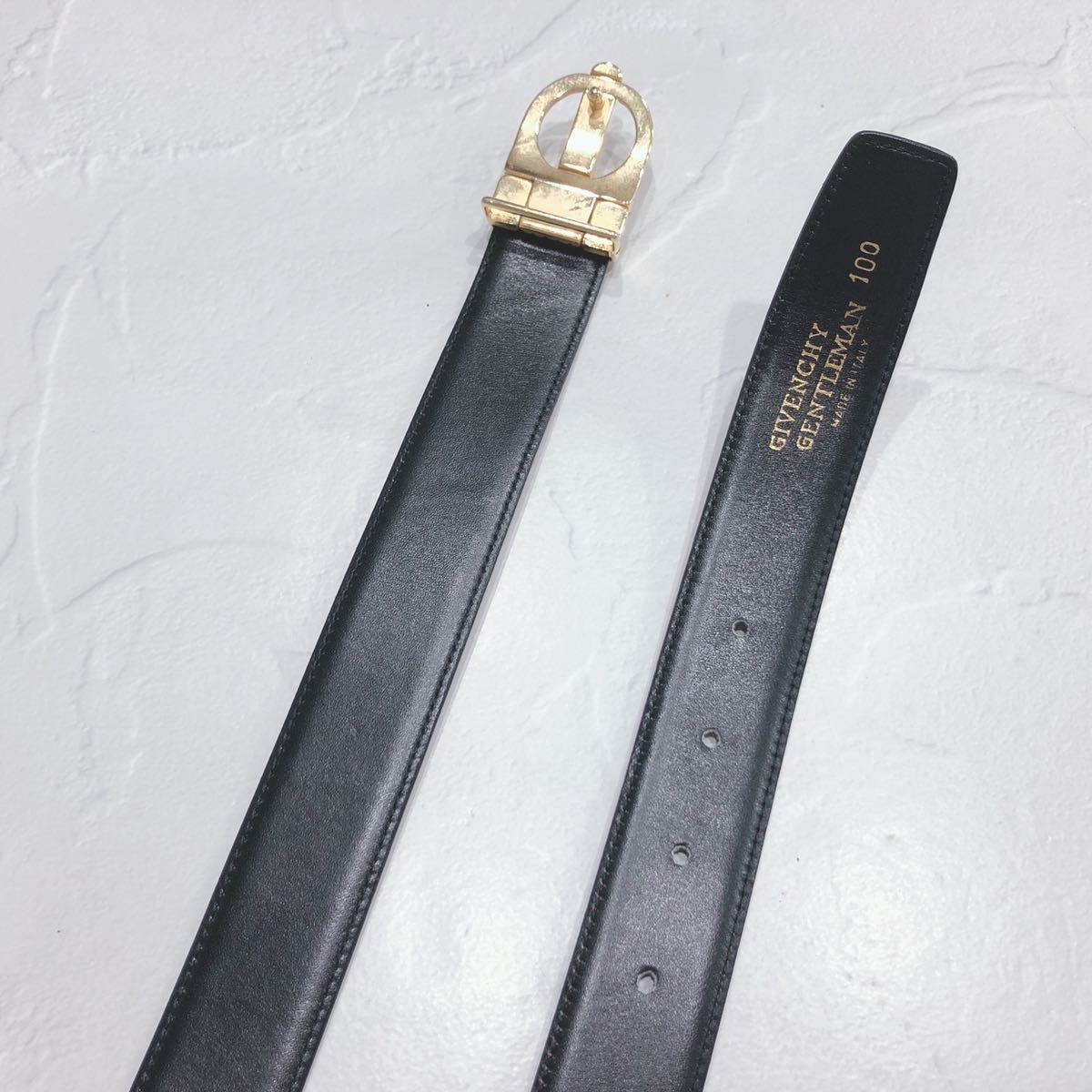 GIVENCHY ジバンシー ベルト レザーベルト バックルベルト ワイン