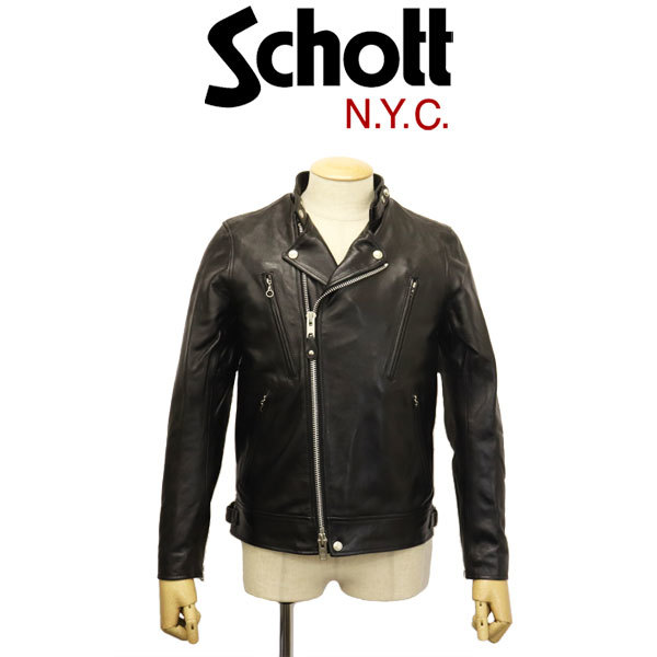 送料無料/新品】 NEW 3101048 (ショット) Schott DOUBLE M 09BLACK