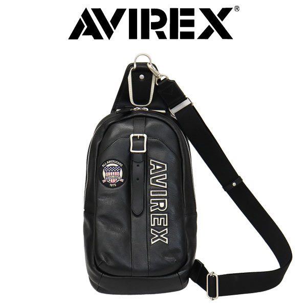 おトク】 (アヴィレックス) AVIREX AVX5629 10BLACK ワンショルダー