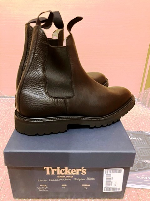 【即決/新品未使用】22-23AW/Tricker's/Gigio/トリッカーズ/サイドゴアブーツ/SizeUK7/黒_画像3