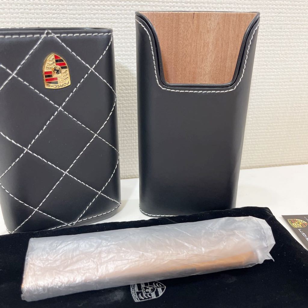美品　レア　ポルシェ　PORSCHE Design シガレットケース　タバコケース　シガーケース　喫煙具　タバコポーチ　保存袋