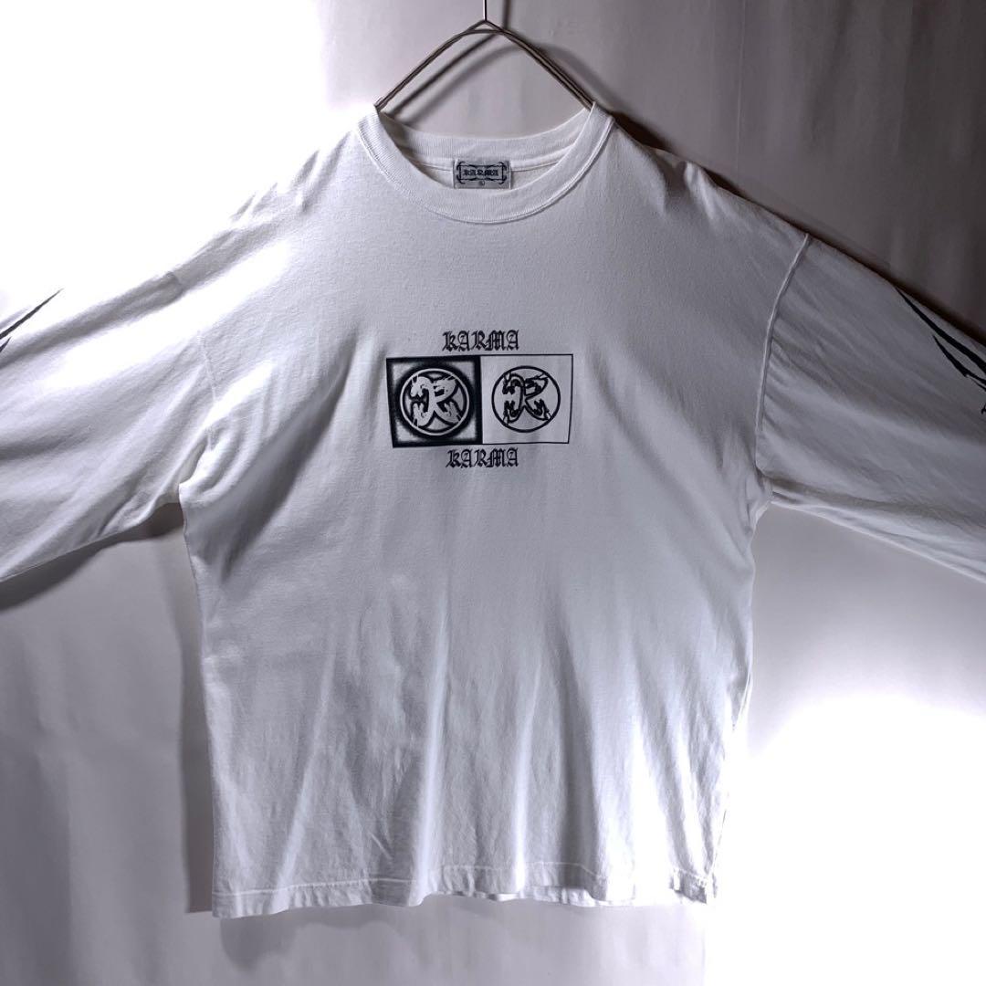 KARMA ロングTシャツ パンク グランジ 裏原 y2k archive｜PayPayフリマ