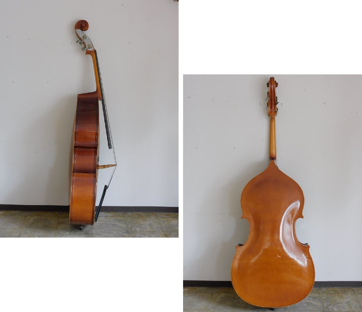 [ адрес доставки магазин номер необходимо ] Suzuki скрипка контрабас контрабас NO.4 1970 HK-a-02910 / античный Vintage музыкальные инструменты дерево . Suzuki 