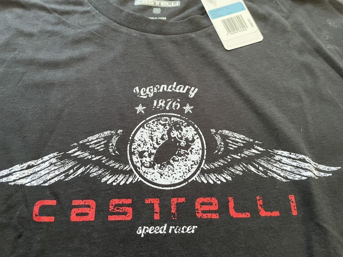 新品 Castelli カステリ ARMANDO2 Tシャツ Mサイズ ブラック 送料無料 残1着のみの画像2