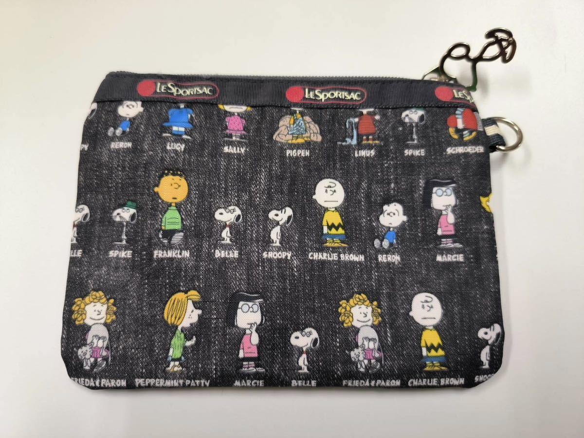  prompt decision new goods Le Sportsac Snoopy pouch change purse . coin case card inserting LESPORTSAC middle SNOOPY 2 case 