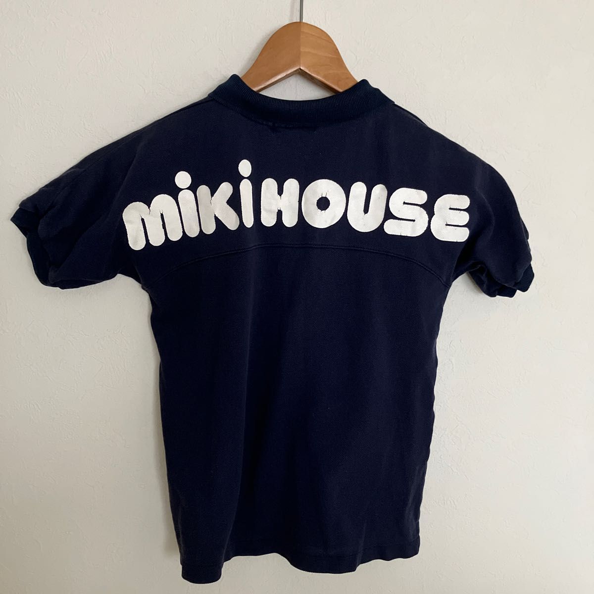 120 ミキハウス MIKIHOUSE ポロシャツ　ネイビー　紺色　半袖　トップス