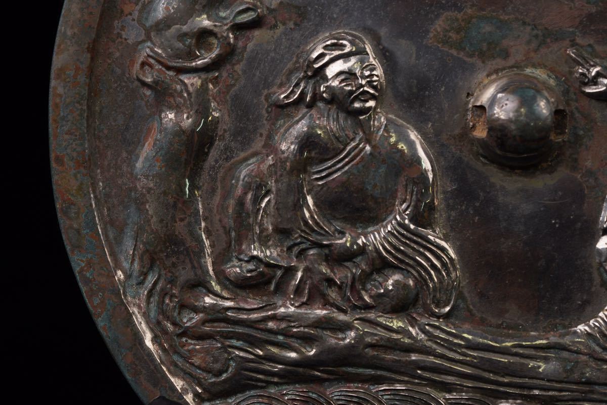 中国 古美術 銅製 古銅鏡 時代物