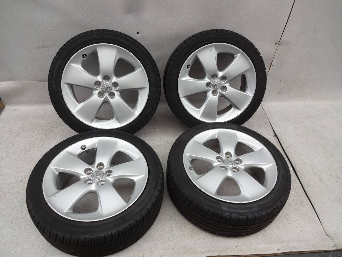 11W1088 ZVW30 プリウス ツーリング 純正 7J +50 PCD100 & PRACTVA 215