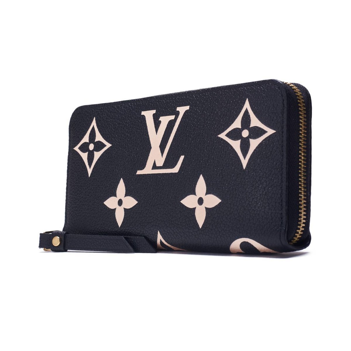 1円超美品☆ヴィトン☆モノグラム・アンプラント　ジッピーウォレット　ノワール×ベージュ　M80481【LOUIS VUITTON】_画像3