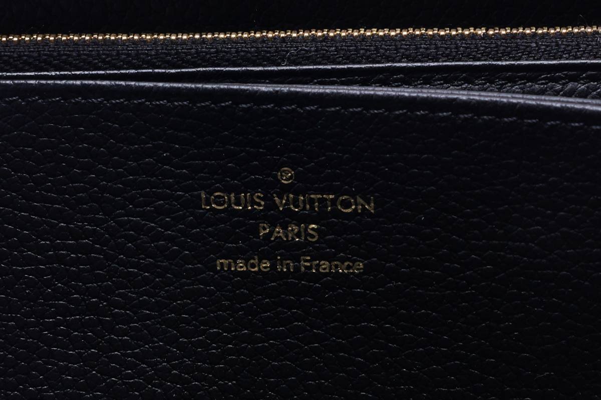 1円超美品☆ヴィトン☆モノグラム・アンプラント　ジッピーウォレット　ノワール×ベージュ　M80481【LOUIS VUITTON】_画像9