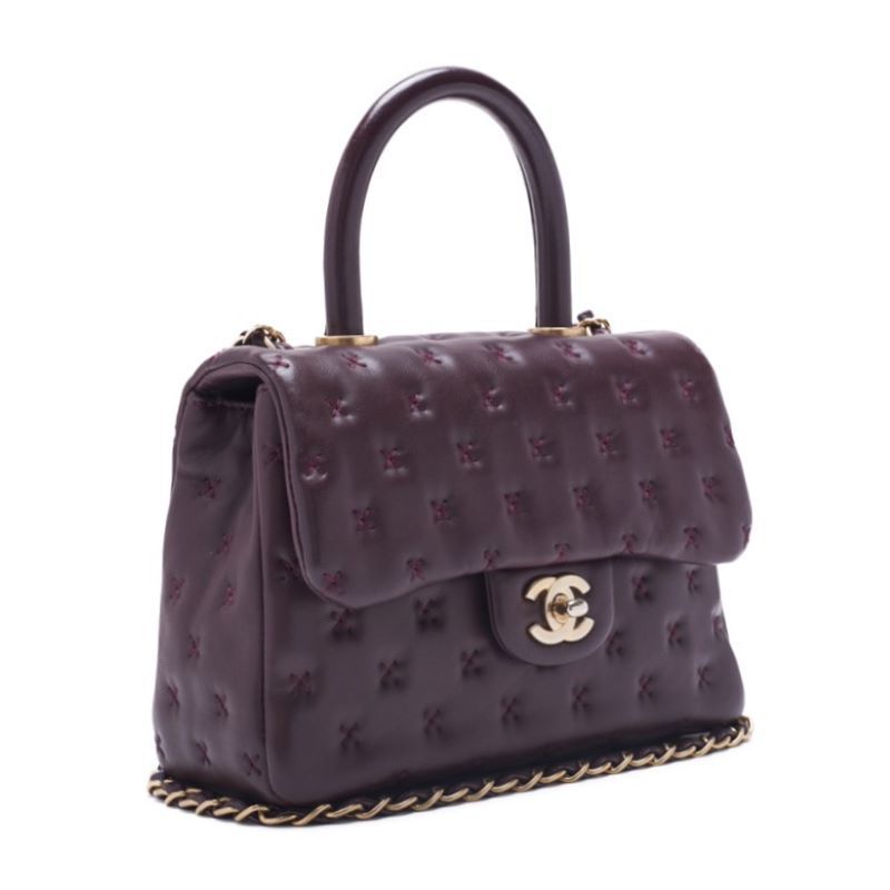 特別送料無料!】 ココハンドル クロスステッチ シャネル CHANEL 2WAY