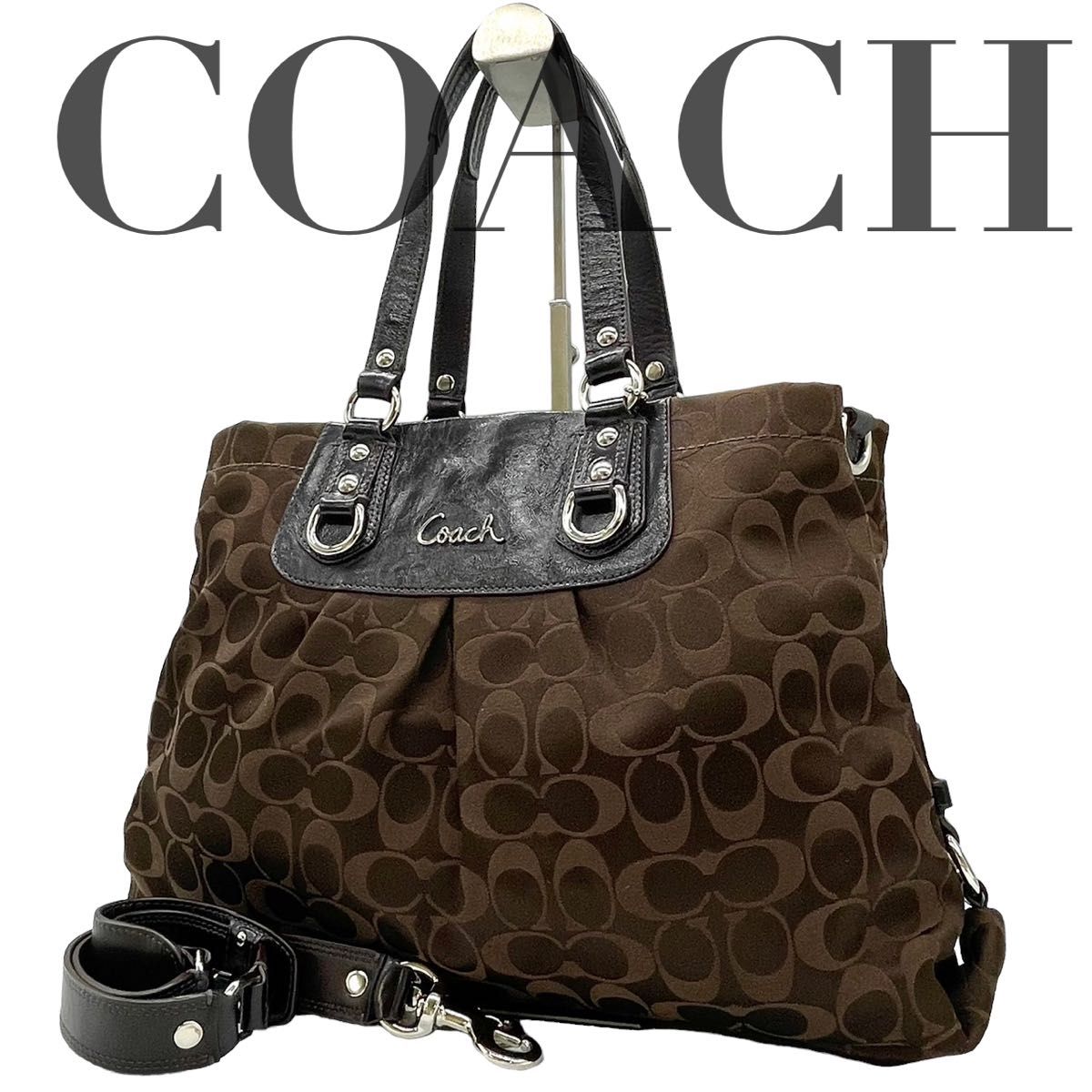 美品 COACH コーチ ハンドバッグ レディースバッグ バッグ トート