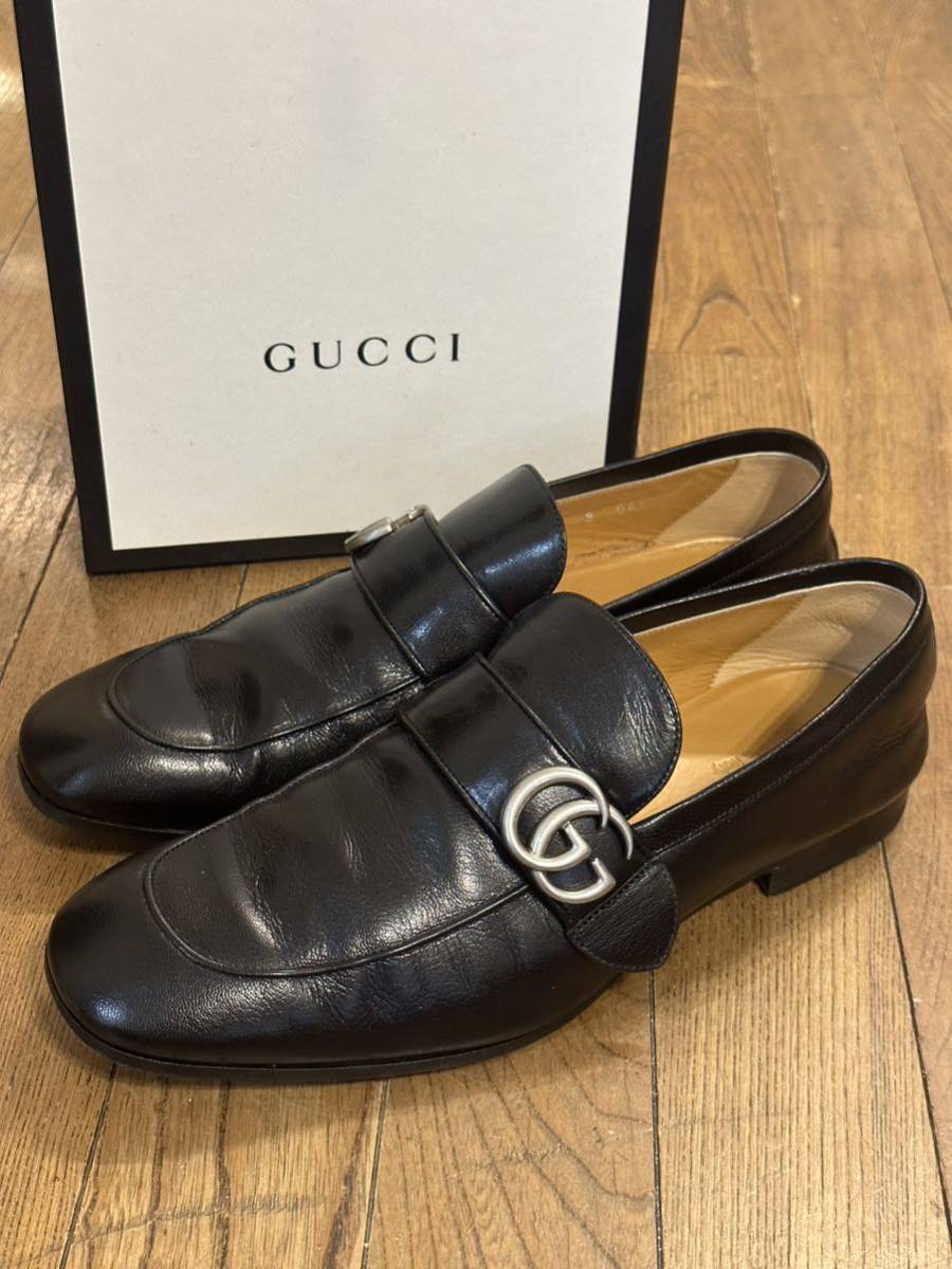 GUCCI サイズ表記「35 C」22.5センチ ブラックレース ヒール - ハイヒール