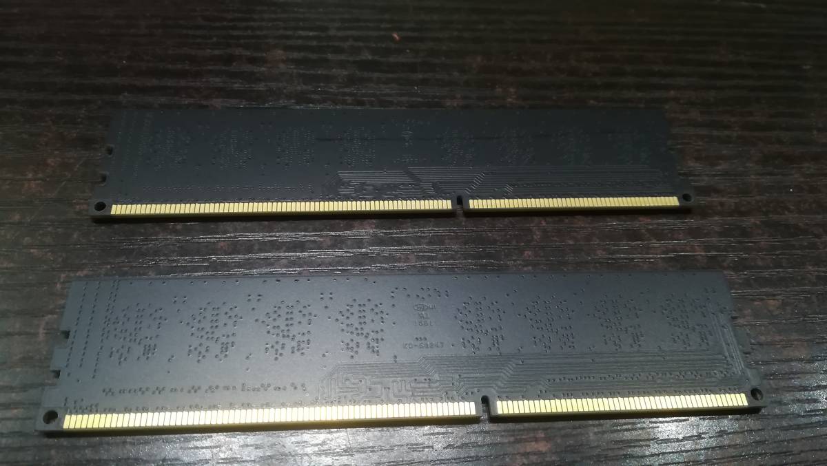 【動作品♪】Team DDR3 1600 4GB×2枚 合計 8GB デスクトップPC用 メモリ_画像3