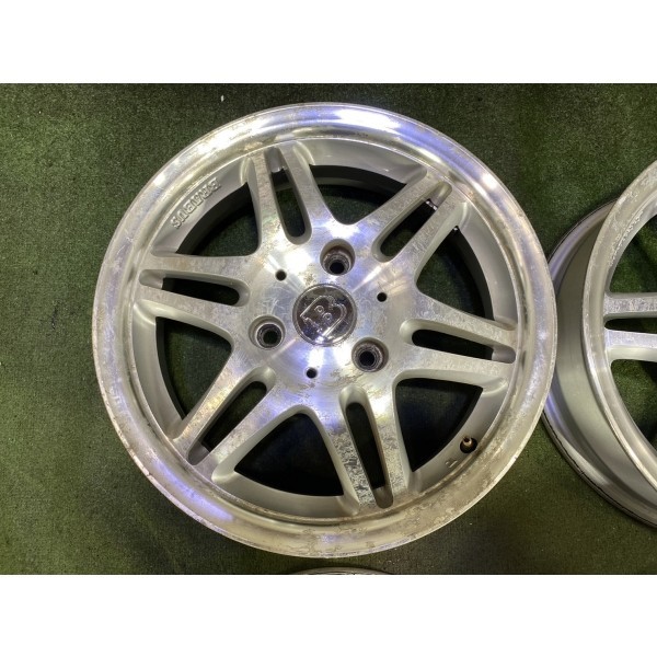 BRABUS スマート 15x4.5J 3H 112 +20.5 Φ57 4本/札幌市手渡し可/中古純正アルミホイール 1650_68_画像4