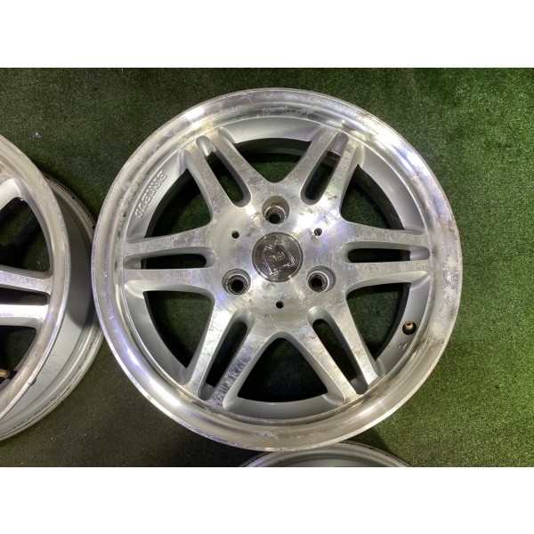 BRABUS スマート 15x4.5J 3H 112 +20.5 Φ57 4本/札幌市手渡し可/中古純正アルミホイール 1650_68_画像5