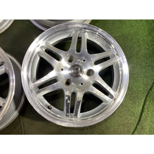 BRABUS スマート 15x4.5J 3H 112 +20.5 Φ57 4本/札幌市手渡し可/中古純正アルミホイール 1650_68_画像2