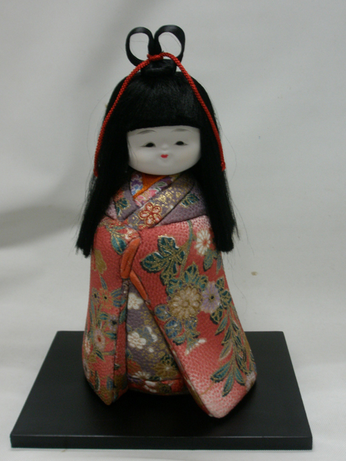 木目込み人形 幸せ 台付き　日本人形　岩槻人形共同組合