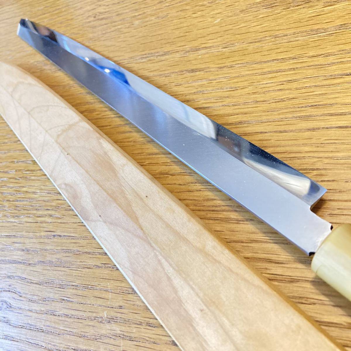 激レア】シャガール鋼 本焼 刺身包丁 柳刃包丁 刃渡約29cm item 激レア】シャガール鋼 本焼 刺身包丁 柳刃包丁 刃渡約29cm item