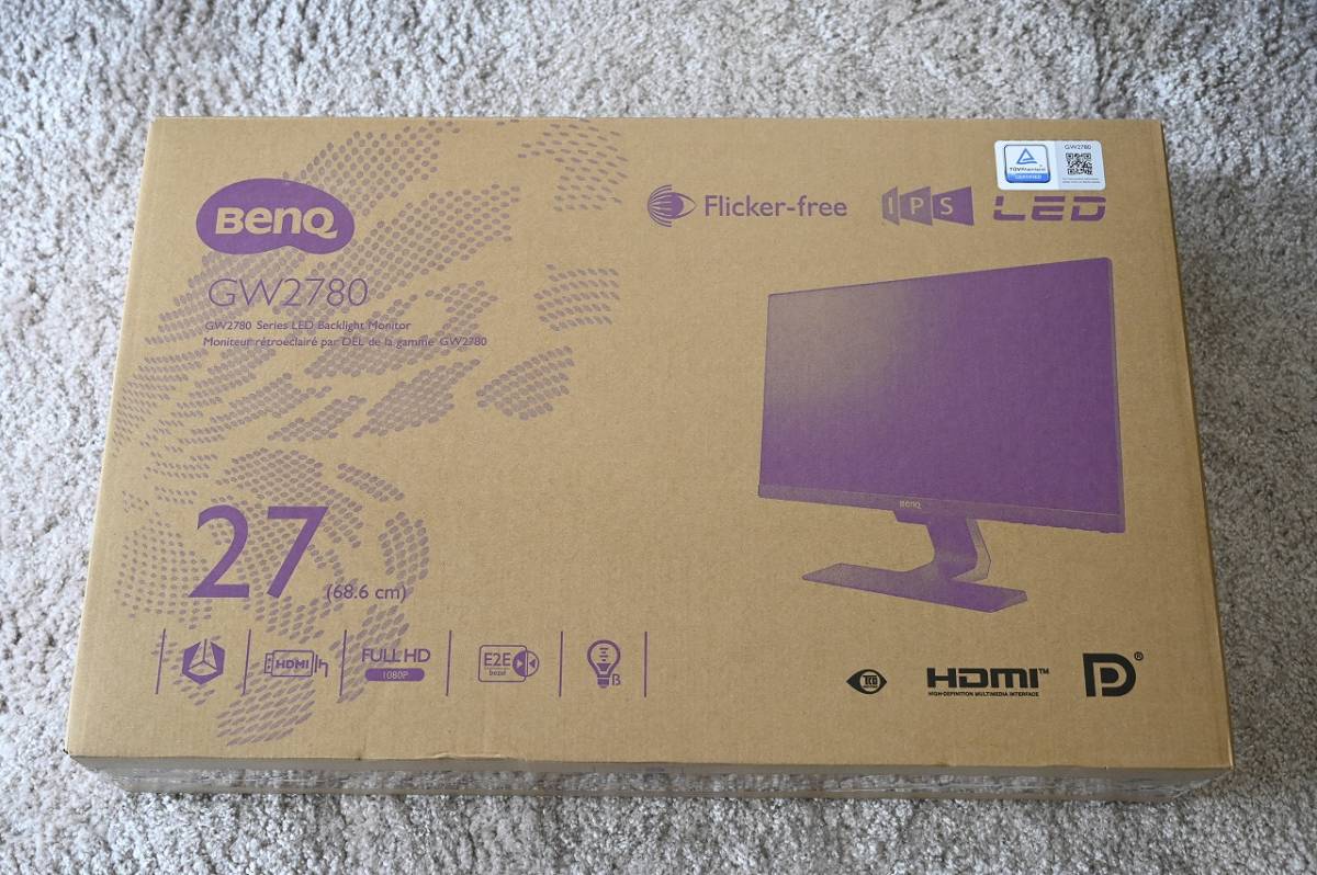 最新作売れ筋が満載 【ほぼ新品、ドット抜けなし】BenQ GW2780 動作