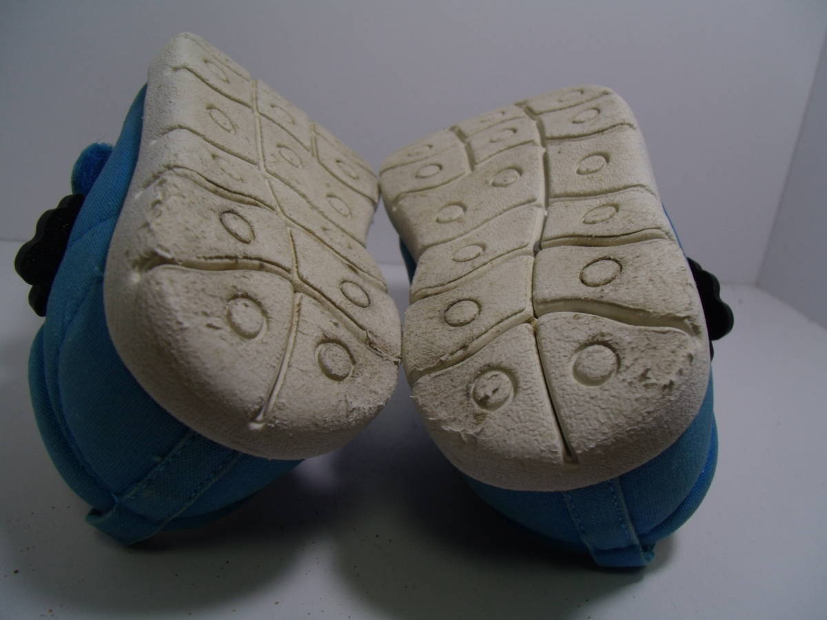 全国送料無料 パーティーパーティーPARTY PARTY F.O.インター製 ブリーズBREEZE 子供靴キッズベビー水色手形付きスニーカーシューズ13.5cm_画像8