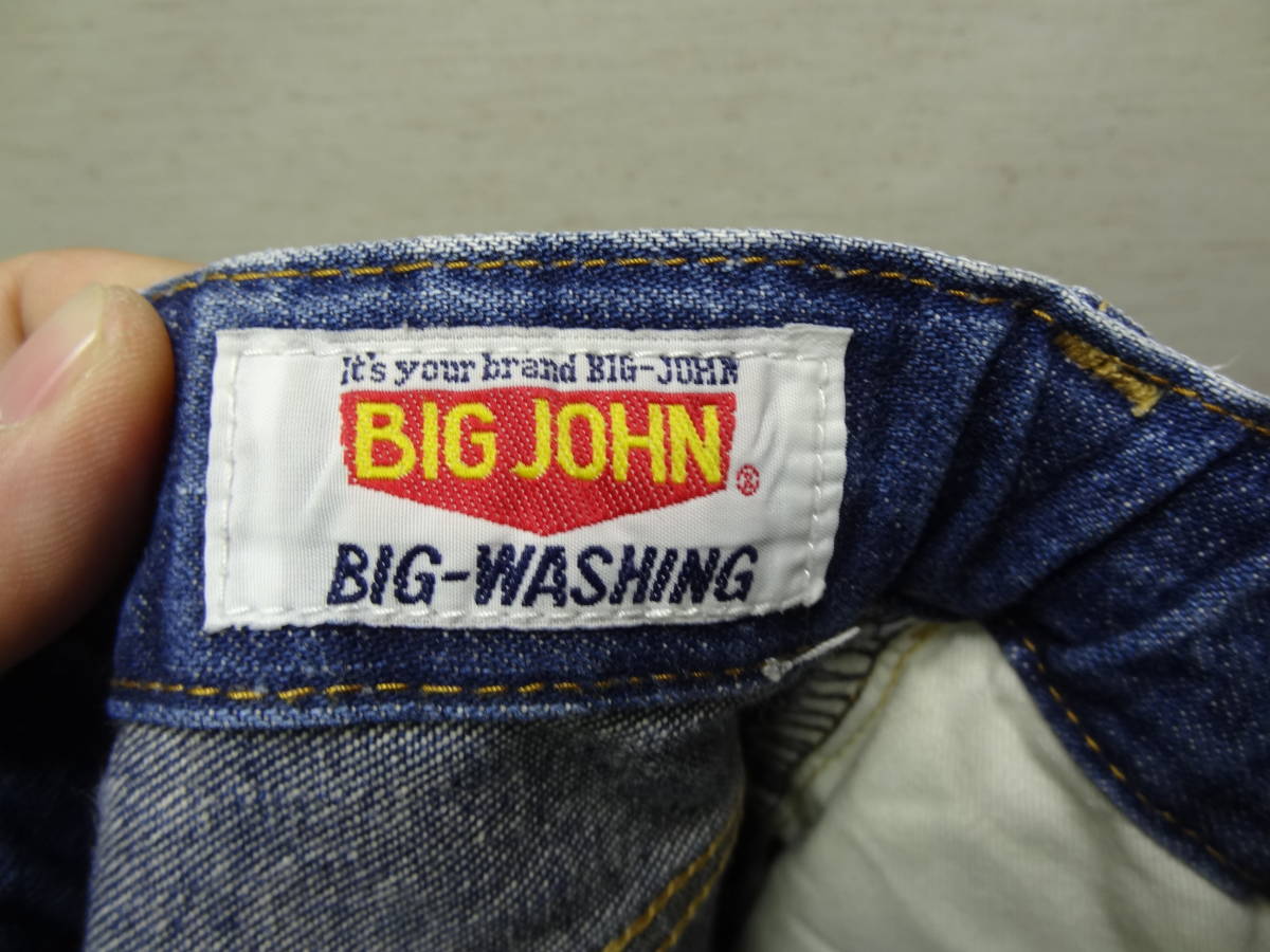 全国送料無料 ビッグジョン BIG JOHN 子供服キッズ男＆女の子 ウェスト ゴムアジャスター付き脇割デニムパンツ ジーンズ 130 _画像2