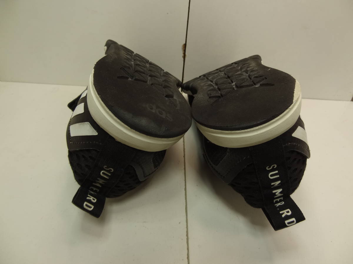 全国送料無料 アディダス adidas ラピダフレックス レディース 黒色メッシュ素材スニーカーシューズ靴 22.5cm