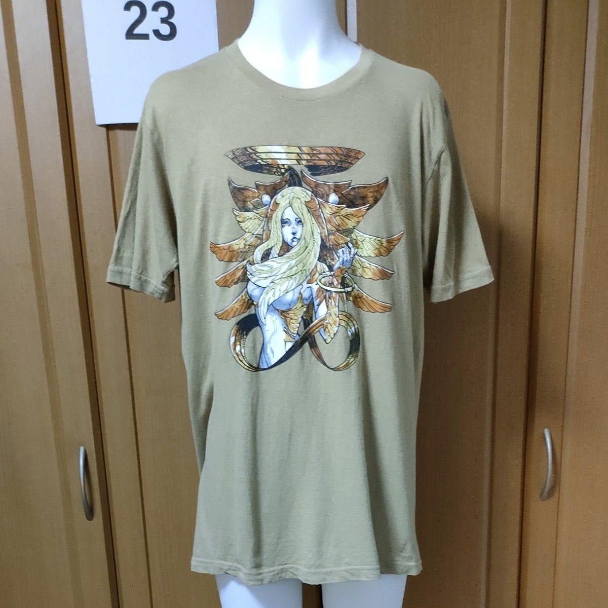 ファイナルファンタジーXIV」半袖TシャツXL ベージュ 罪喰い ファイナルファンタジーXIV」半袖TシャツXL ベージュ 罪喰い