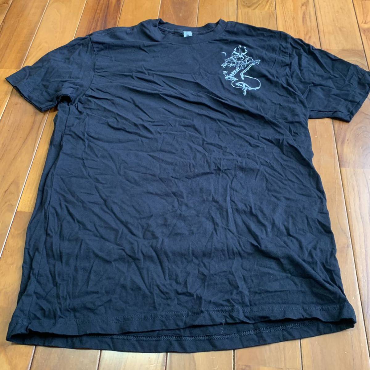 沖縄 米軍放出品 Tシャツ ドラゴン　トレーニング　ランニング　BLACK LARGE (管理番号DE204)_画像1