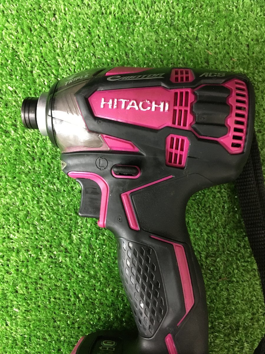 【中古品】★HiKOKI(旧日立工機) コードレスインパクトドライバ (フルセット) WH14DDL2(2LYPK)(R)T3610　ITHEQ22TLG3K_画像4