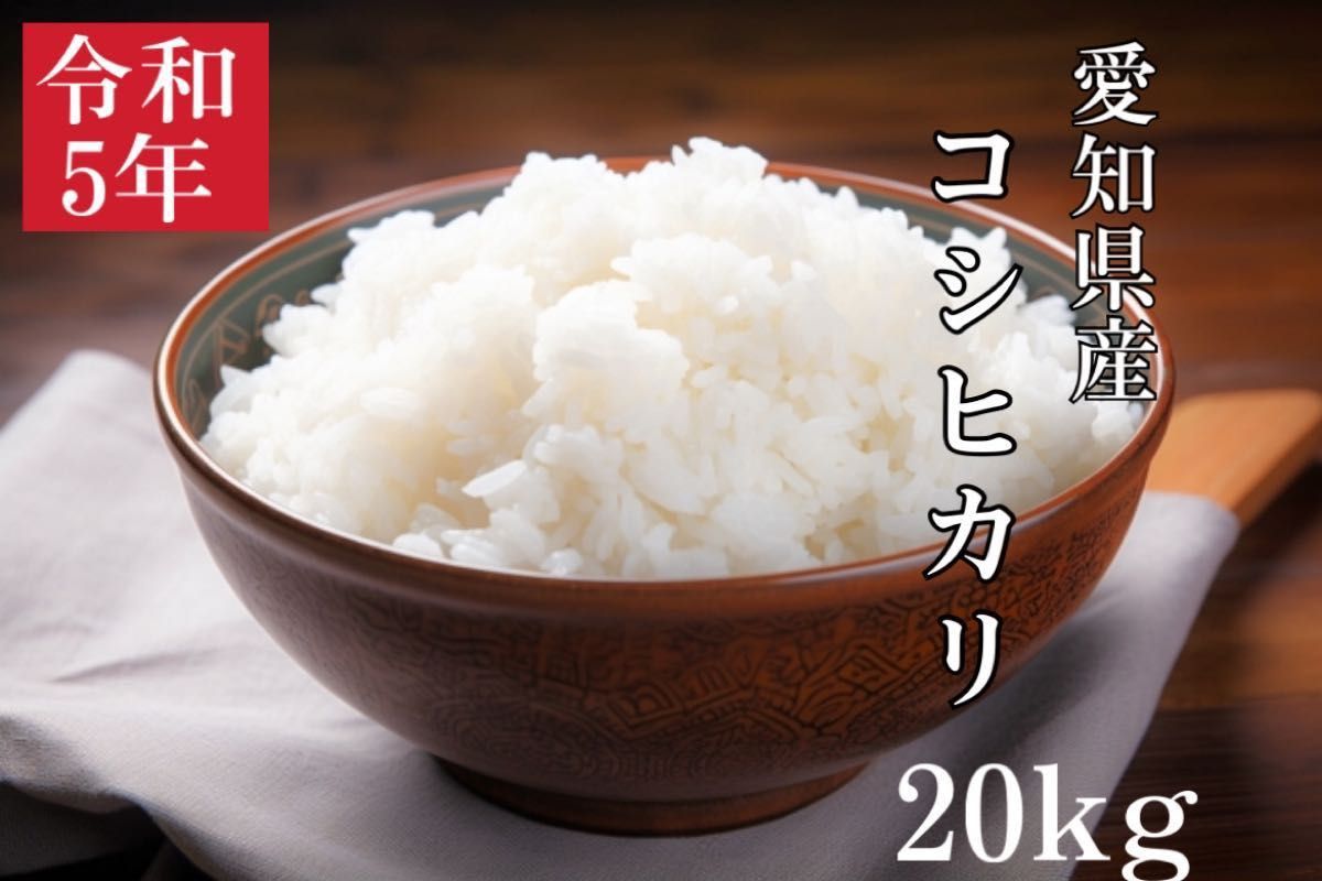 令和五年産　愛知県産コシヒカリ　20K