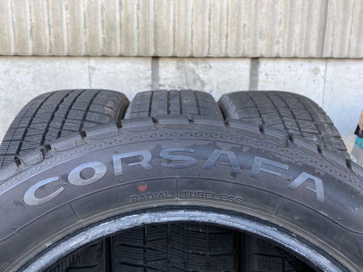 S1755　☆深溝スタッドレス☆ゴムが軟らかい☆ NANKANG CORSAFA　225/55R17 97Q　4本価格　2019年製_画像9