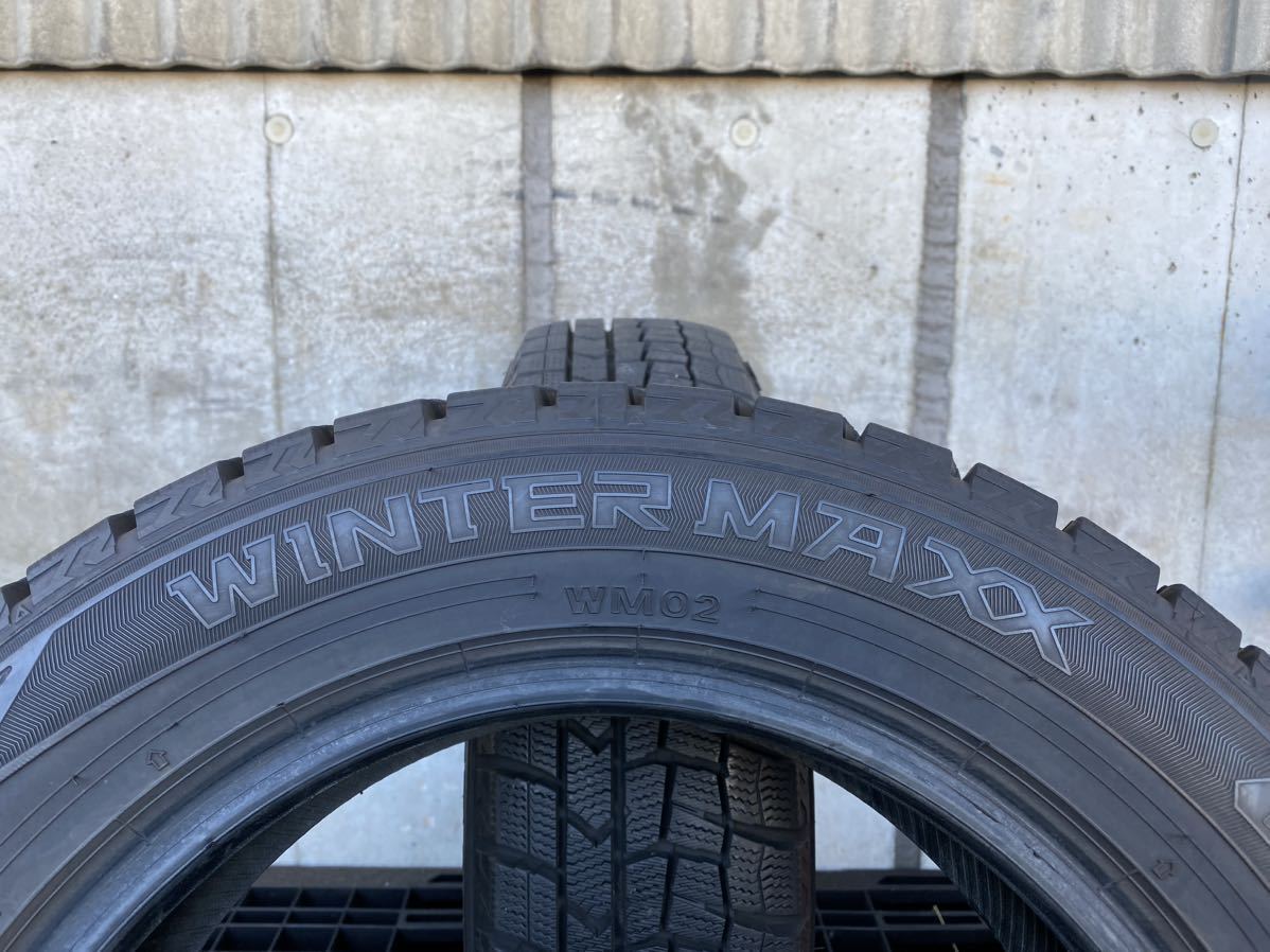 エ1350　☆深溝スタッドレス☆ DUNLOP WINTER MAXX WM02　165/65R14 79Q　2本価格　2017年製_画像6