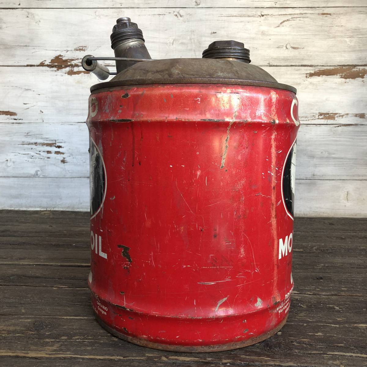 1944年製 us アンティーク オイル缶 5ガロン-