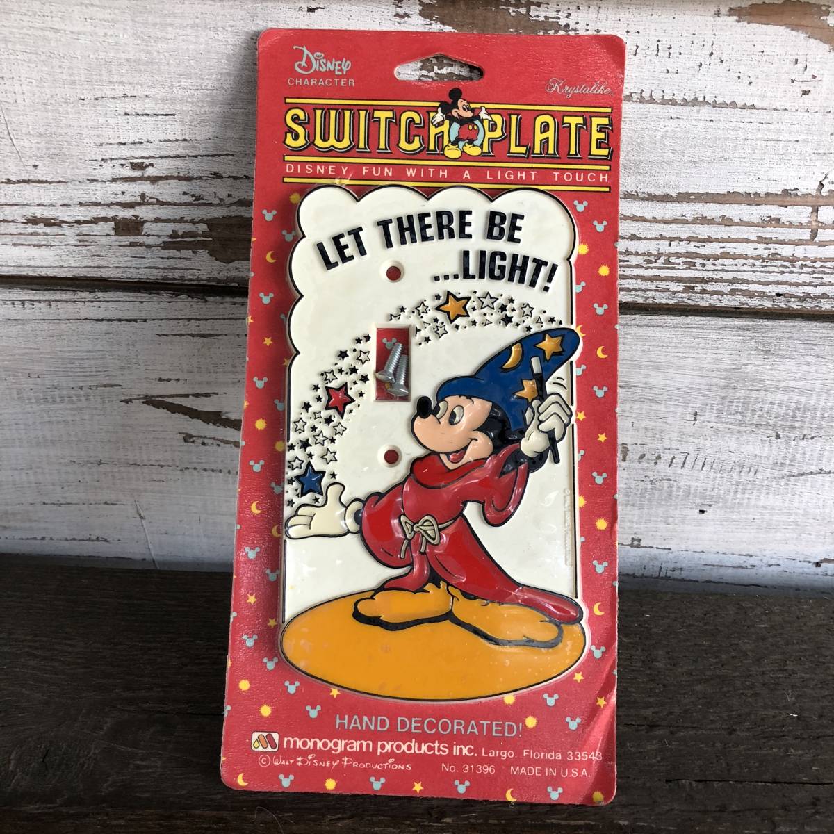  быстрое решение Mickey Mouse вентилятор tajia крышка переключателя plate свет Vintage Disney не использовался подлинная вещь Kids интерьер смешанные товары 