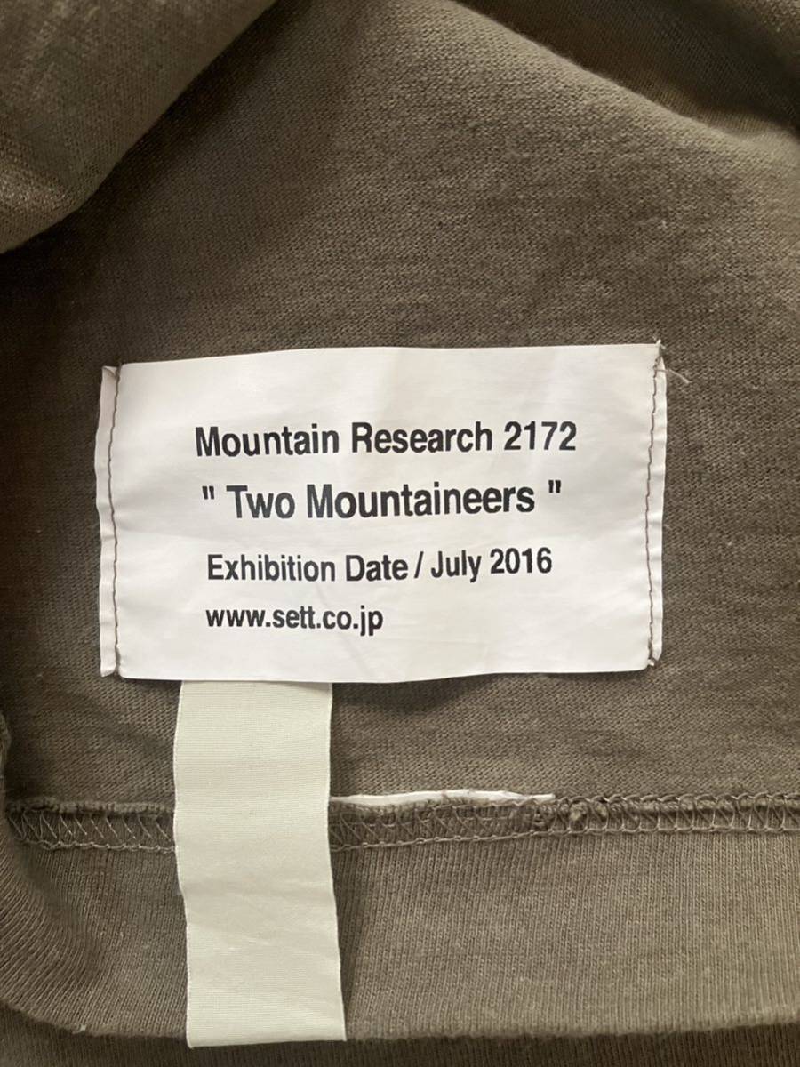 マウンテンリサーチ　Mountain Research 2172 Two Mountaineers ロゴ プリント 刺繍 半袖 Tシャツ XL_画像6
