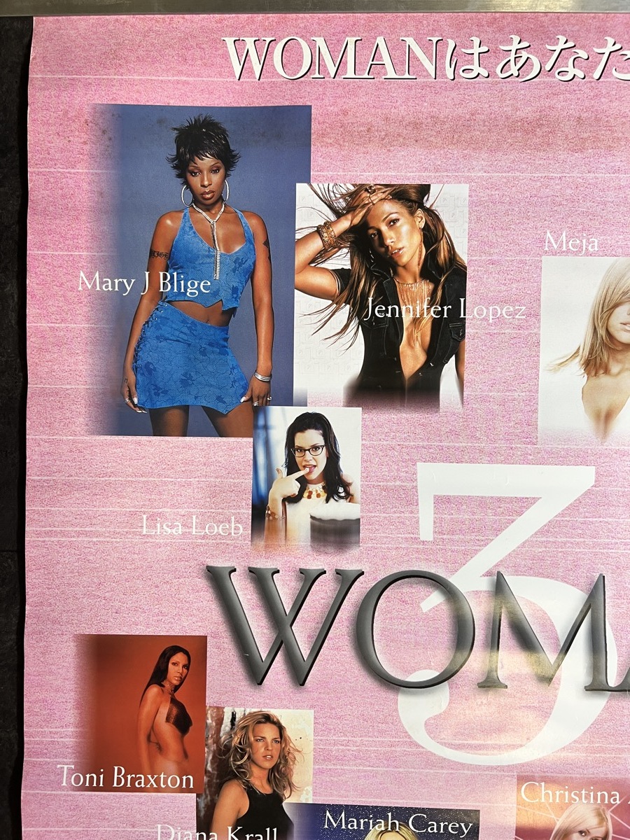 『告知ポスター WOMAN ３ Mary.J.Blige Destiny's child Bjork Bretney Spears CD』_画像2