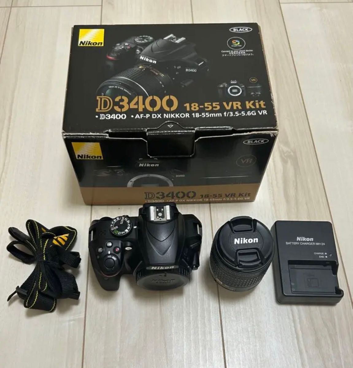 NIKON D3400 18-55 VR レンズキット （ブラック）｜PayPayフリマ