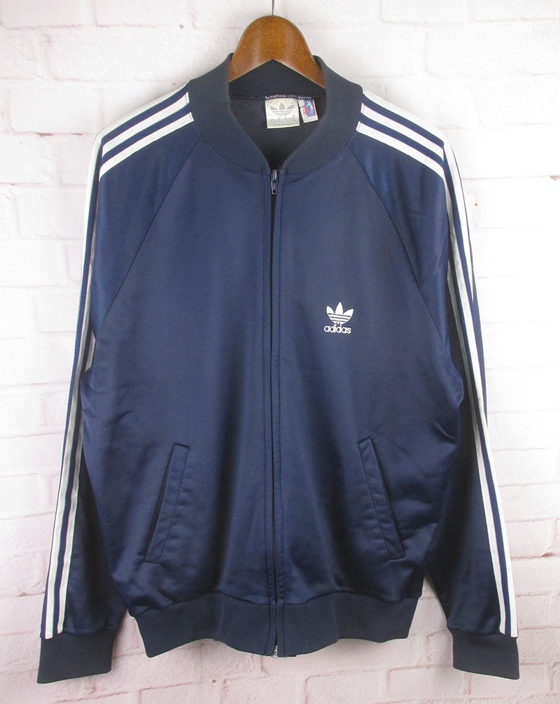 希少 ATP 80s USA adidas アディダス トラックジャケット 紺- 希少 ATP 80s USA adidas アディダス トラックジャケット 紺-