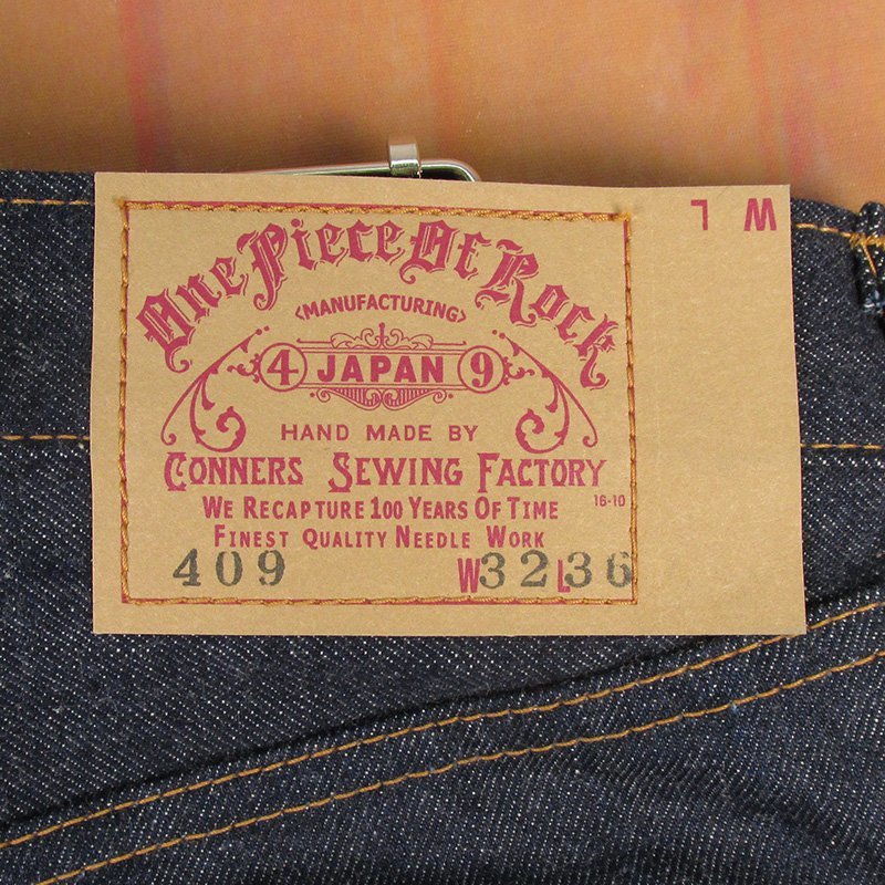 LYP17120 ONE PIECE OF ROCK One-piece o блок #409 джинсы Denim брюки бумага patch M-66 W32 не использовался 