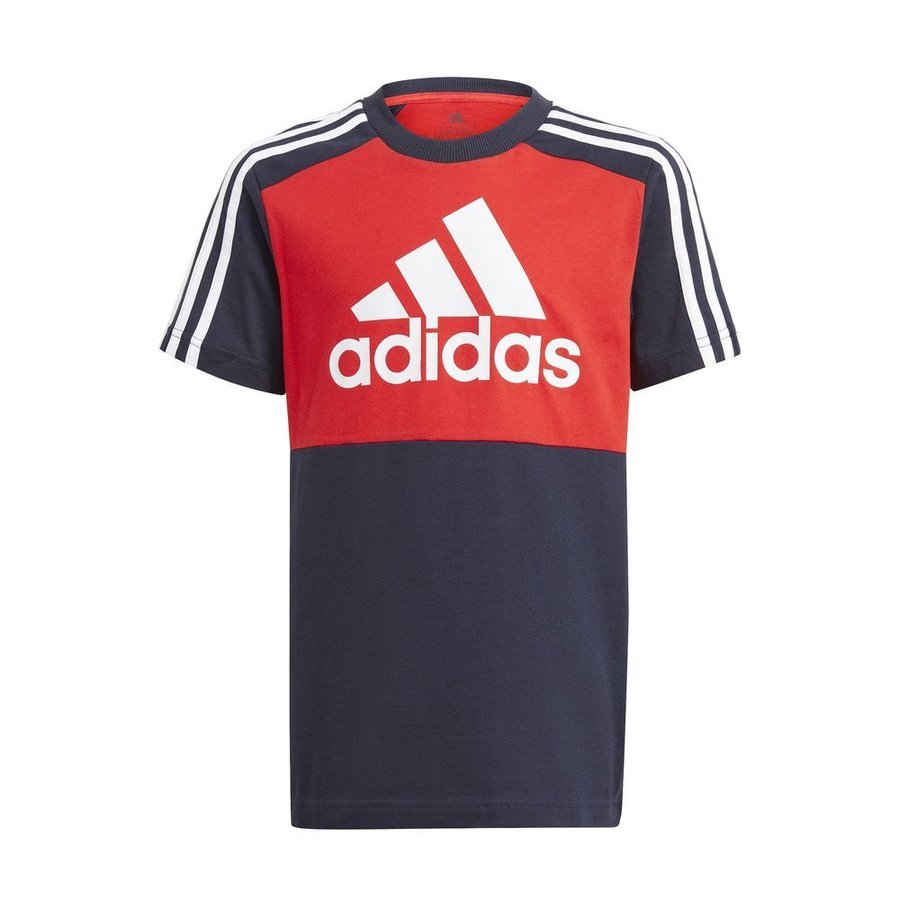 新品★adidas アディダス★150★ビッグロゴ★半袖Ｔシャツ・快適素材!! ハーフパンツ★上下★レッド/ネイビー★赤/紺★即決_画像4