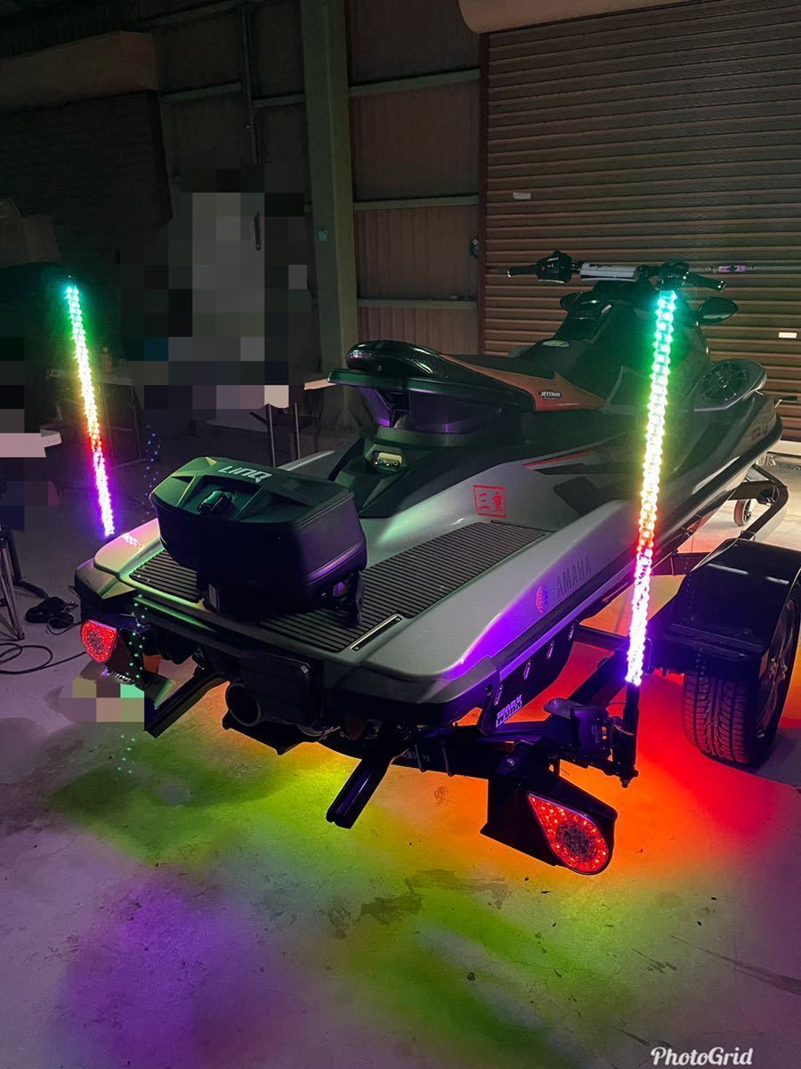 LEDバー 左右2本セット　トレーラー　マリンジェット ジェットスキー　PWC ブラスト　ソレックス　タイトジャパン RGB