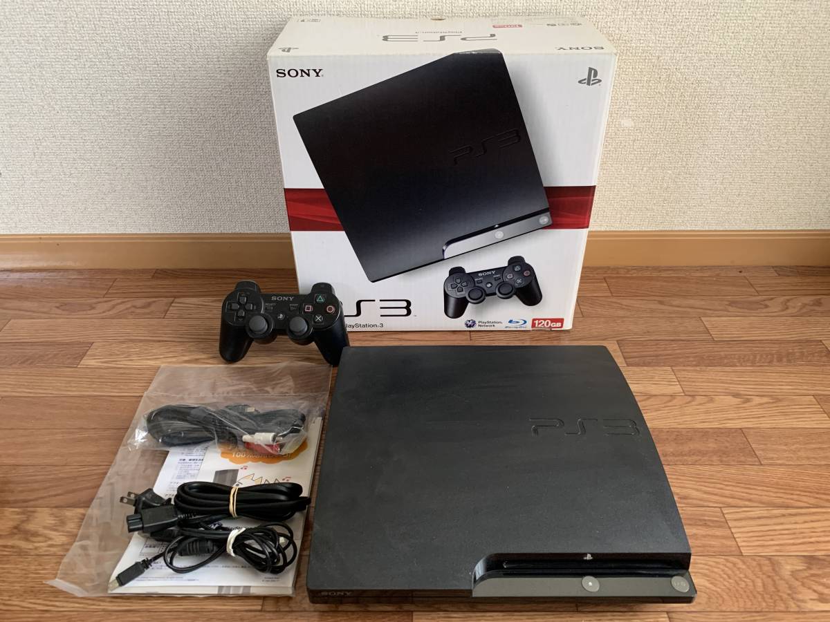 PS3　プレステ3　プレイステーション3　本体セット　CECH-2000A　箱付　動作確認済み　初期化済み　中古品_画像1