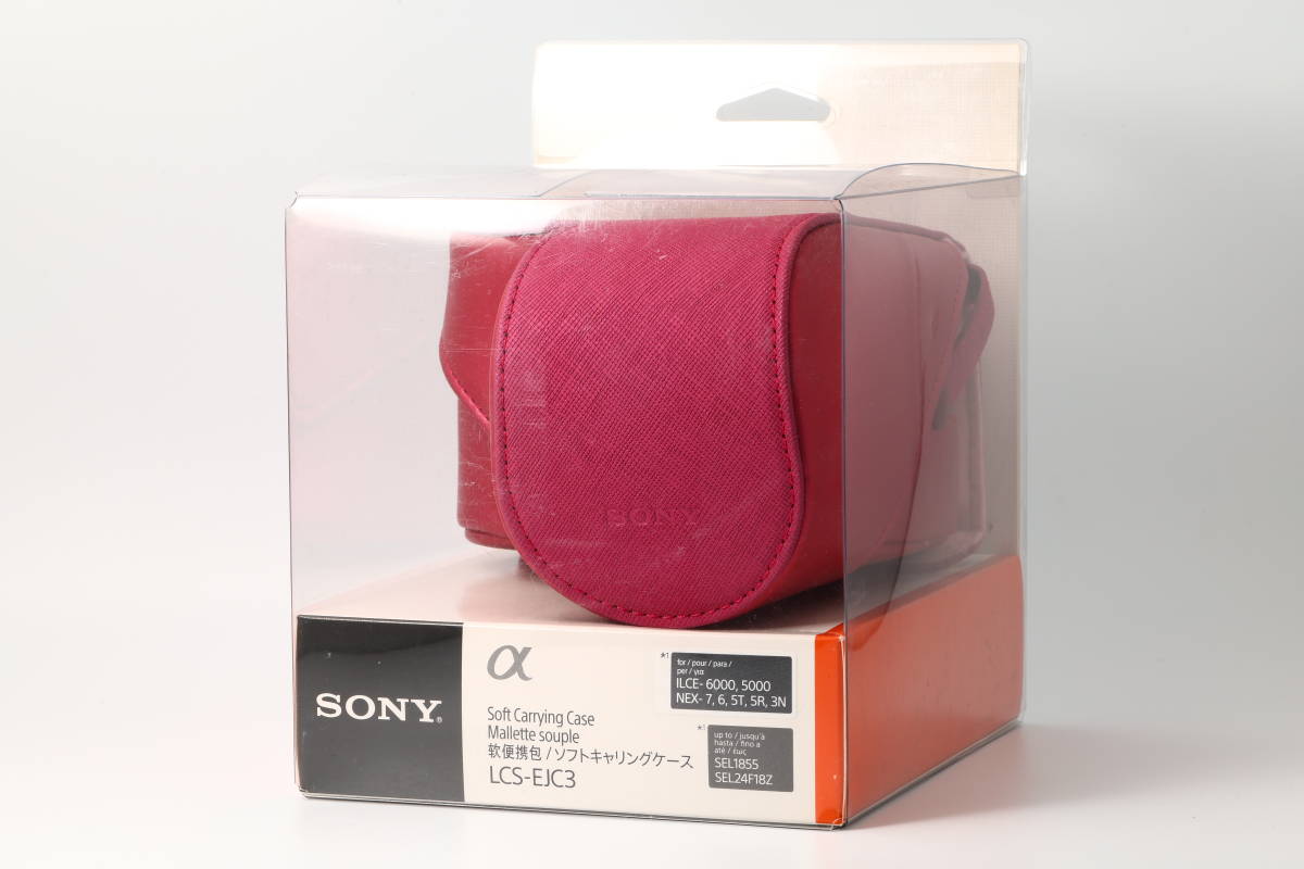 ★ Неиспользуемый ★ Sony Sony Soft Carling Case Case LCS-EJC3 Pink (Pink) [All Nex Series ・ α5000/6000 единиц] #06 #0624132 #082