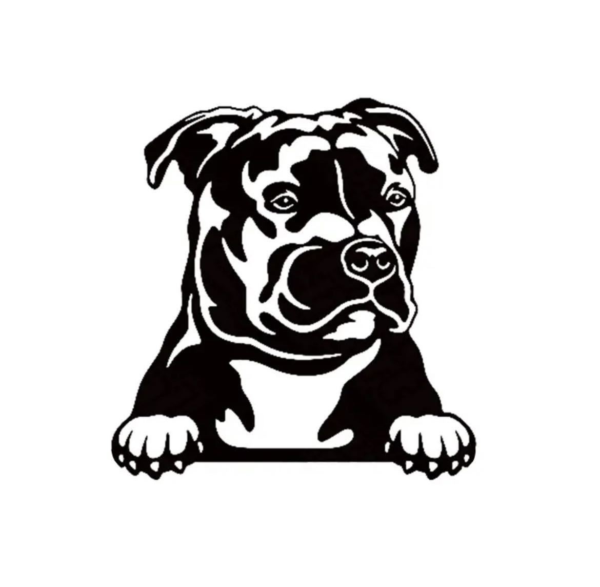 犬ステッカー 18cm 防水 日焼け防止 自動車 車 ステッカー デカール オートバイ 壁 dog 犬 ドッグ 黒 2817_画像1