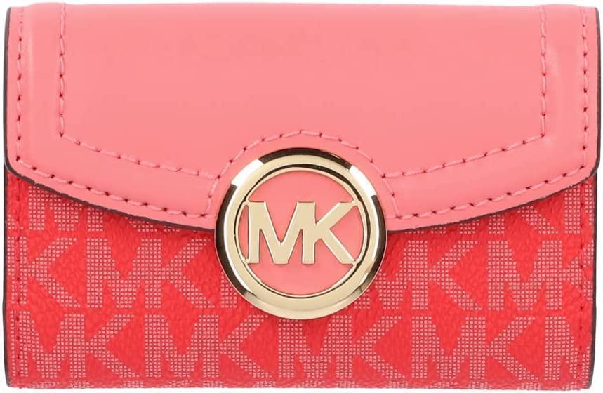 MICHAEL KORS FULTON マイケルコース 6連キーケース コーラルレッド ピンク 新品未使用品 プレゼント ギフト